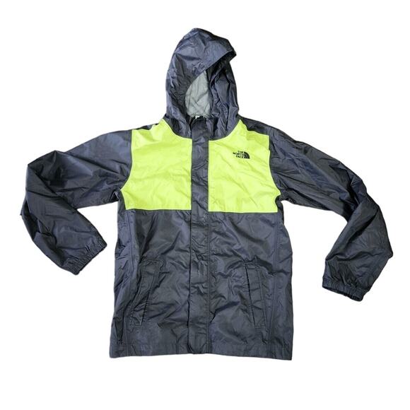 The North Face Garcons Windbreaker Jacket Boys Size Large 14/16 Gray Green - Picture 1 of 7